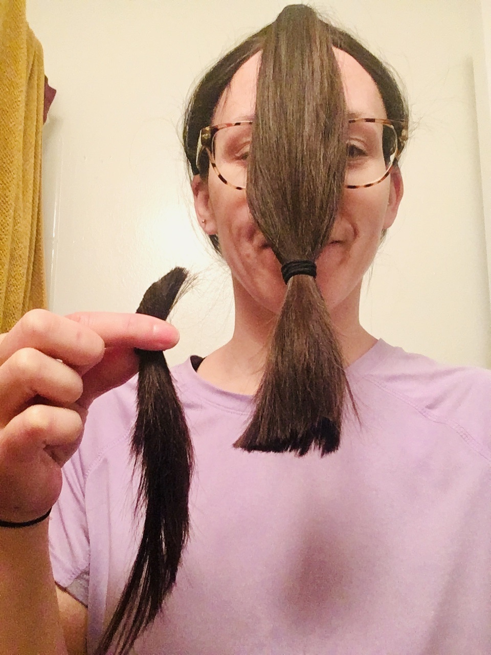 ponytail self haircut